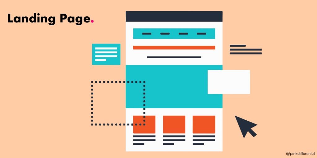 landing page-blog business-pink-different